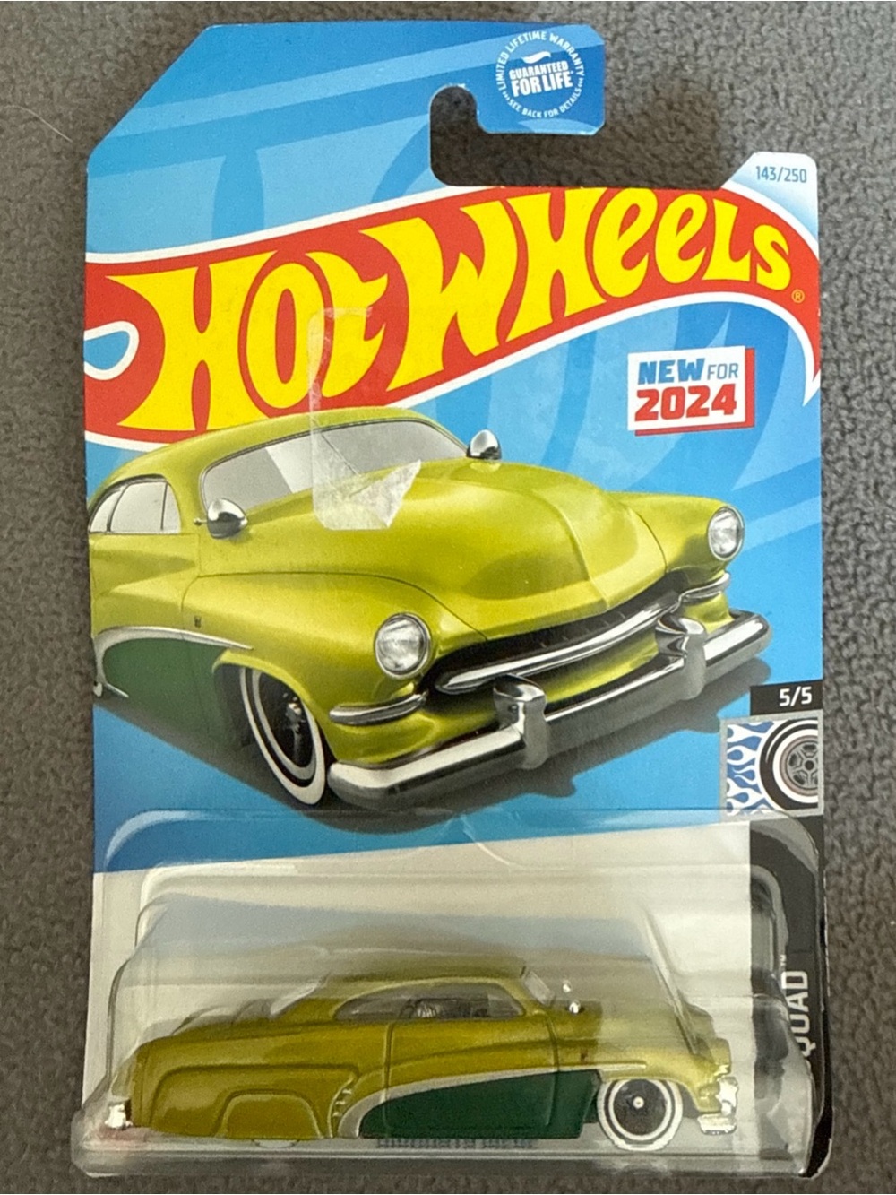 Hot Wheels Metallic Lime Green Classic Custom Car – Kids Toys